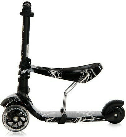 Lorelli Kids Scooter Foldable Smart Plus 2021 3-Wheel with Seat for 3+ Years Black