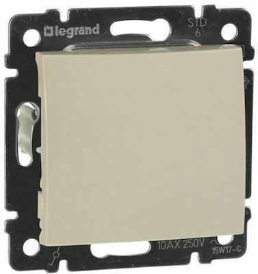 Legrand Valena 06 Recessed Electrical Lighting Wall Switch no Frame Basic Aller Retour Ivory