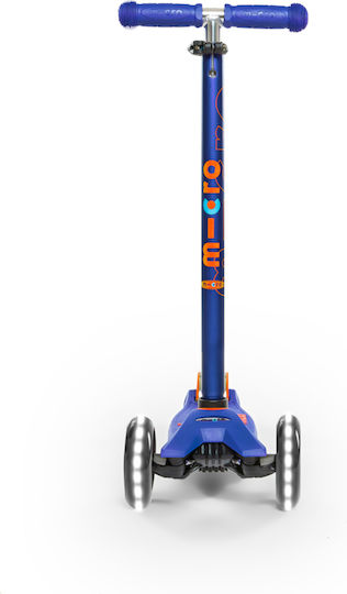 Micro Kids Scooter Maxi Deluxe Led 3-Wheel Blue for 5+ Years