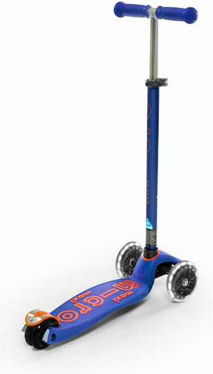 Micro Kids Scooter Maxi Deluxe Led 3-Wheel Blue for 5+ Years