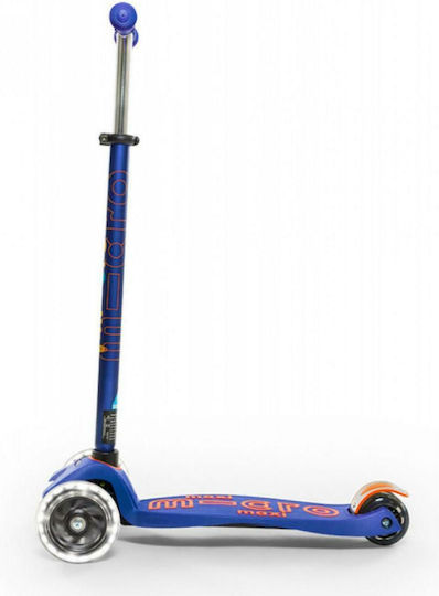 Micro Kids Scooter Maxi Deluxe Led 3-Wheel Blue for 5+ Years