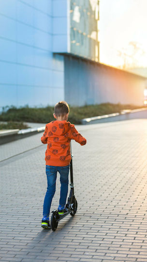 Lionelo Kinderroller Klappbar Luca 2-Rad Schwarz