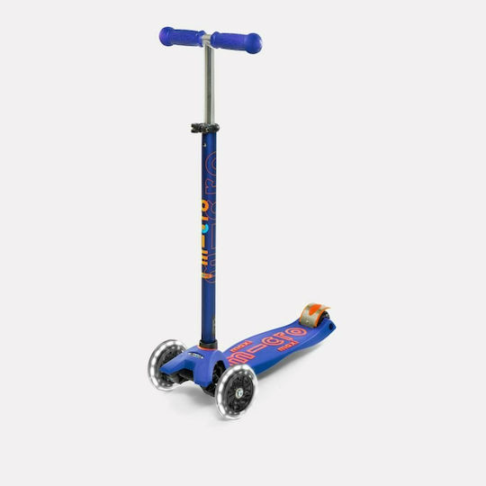 Micro Kids Scooter Maxi Deluxe Led 3-Wheel Blue for 5+ Years