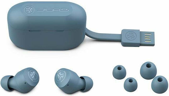 Jlab GO Air Pop In-ear Bluetooth Handsfree Ακουστικά με Αντοχή στον Ιδρώτα και Θήκη Φόρτισης Slate