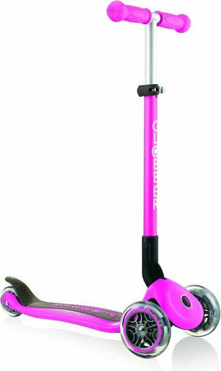 Globber Kids Scooter Foldable Primo Foldable Total 3-Wheel for 3+ Years Fuchsia