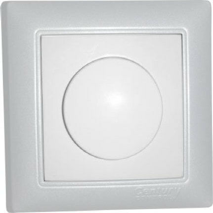 Century Control Comutator Cu Variator Încastrat Cu Rama LED Rotativ 155W În Culoare Albă