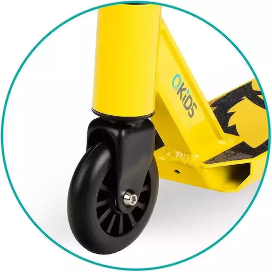Qkids Παιδικό Πατίνι Qkids Ivo Δίτροχο Freestyle για 6+ Ετών Κίτρινο