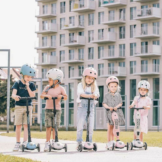 Scoot & Ride Kids Scooter Foldable Highwaykick 3 3-Wheel for 3-6 Years Gray
