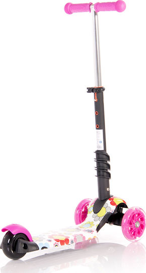 Lorelli Kids Scooter Foldable Smart 2021 3-Wheel with Seat for 3+ Years Pink