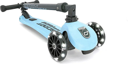 Scoot & Ride Kids Scooter Foldable Highwaykick 3 3-Wheel for 3-6 Years Light Blue