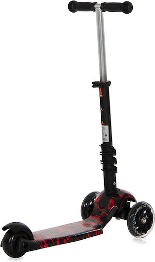 Lorelli Kids Scooter Foldable Smart Plus 2021 3-Wheel with Seat for 3+ Years Red