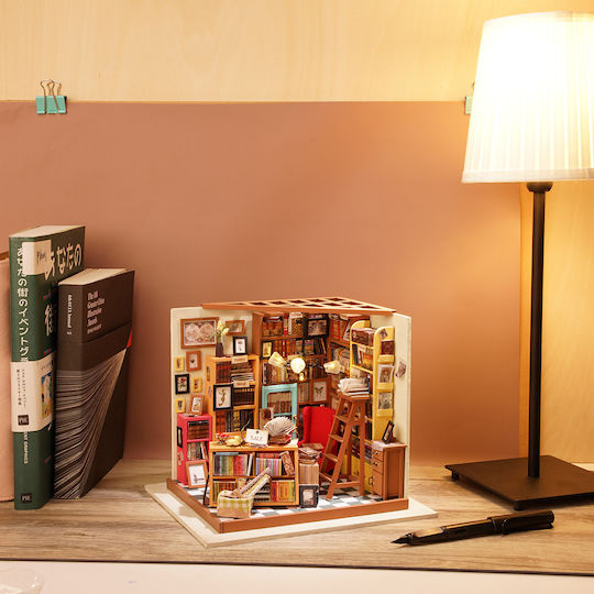 Robotime Παιχνίδι Κατασκευών Ξύλινo DIY Miniature Sam's Study για Παιδιά 16+ Ετών