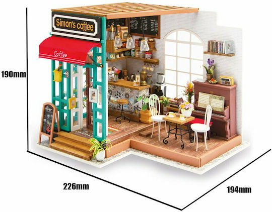 Robotime Παιχνίδι Κατασκευών Ξύλινo Simon's Coffee για Παιδιά 16+ Ετών