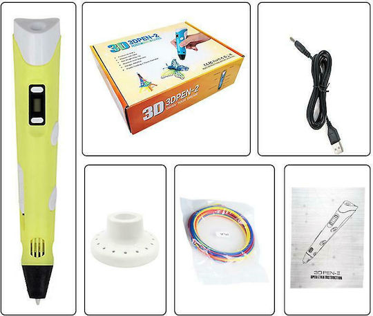 3D Pen 2 Draw Your Dream Yellow για Παιδιά 8+ Ετών
