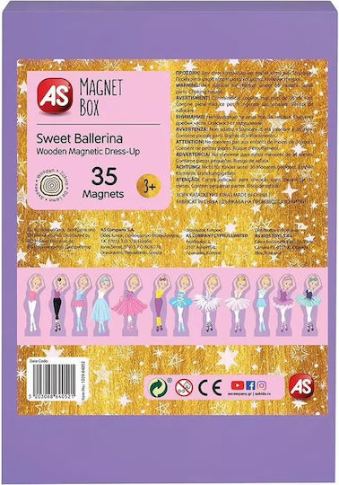 AS Μαγνητικό Παιχνίδι Κατασκευών Ballerina για Παιδιά 3+ Ετών