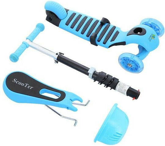 Nils Kids Scooter HLB08 3-Wheel with Seat Blue