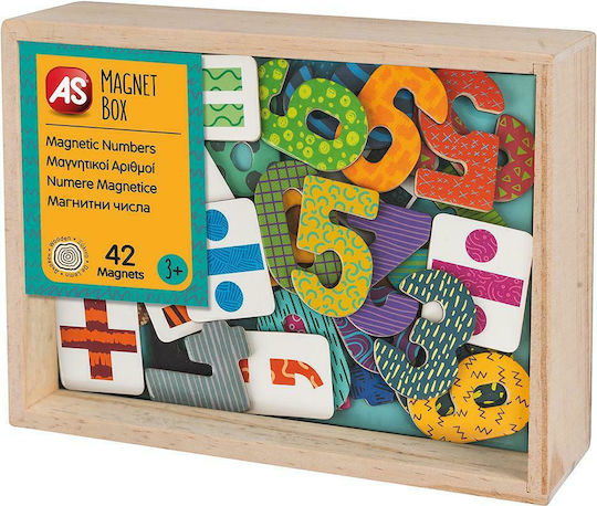 AS Μαγνητικό Παιχνίδι Κατασκευών Wooden Numbers για Παιδιά 3+ Ετών