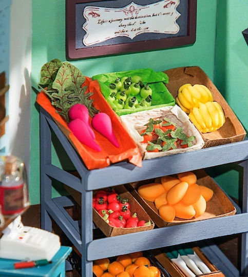 Robotime Παιχνίδι Κατασκευών Ξύλινo DIY Carl’s Fruit Shop για Παιδιά 12+ Ετών