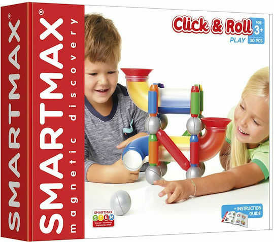 Smartmax Μαγνητικό Παιχνίδι Κατασκευών Click & Roll για Παιδιά 3+ Ετών