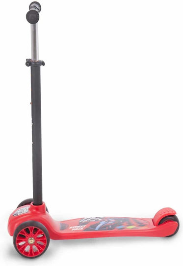 Kikka Boo Kids Foldable Street Race 3-Wheel Scooter for 3+ Years Red