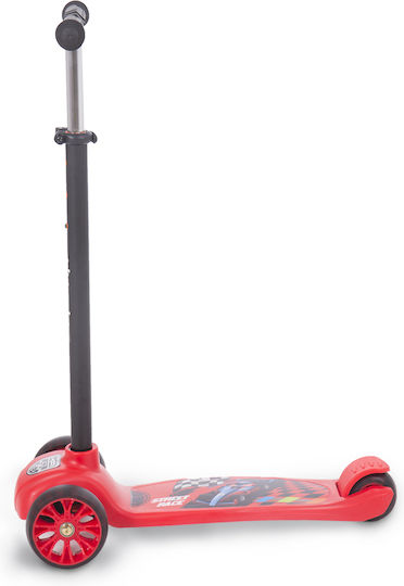 Kikka Boo Kids Foldable Street Race 3-Wheel Scooter for 3+ Years Red