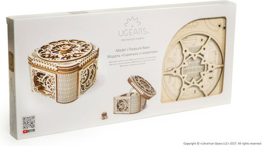 Ugears Παιχνίδι Κατασκευών Ξύλινo Treasure Box για Παιδιά 14+ Ετών