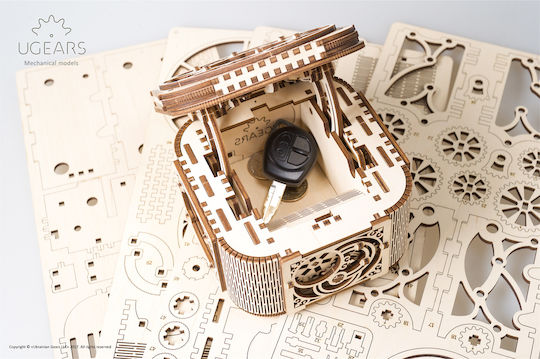 Ugears Παιχνίδι Κατασκευών Ξύλινo Treasure Box για Παιδιά 14+ Ετών