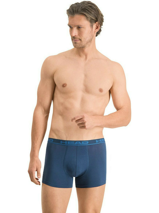 Herren Boxershorts Blau 2Packung