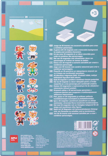 Apli Kids Μαγνητικό Παιχνίδι Κατασκευών World Map για Παιδιά 3+ Ετών AP-16494