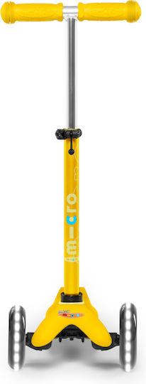 Micro Kids Scooter Mini Deluxe Led 3-Wheel for 2-5 Years Yellow