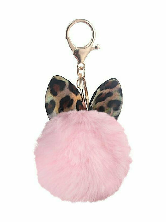 Hurtel Ключодържател Fluffy Ball Phone Pendant Розов