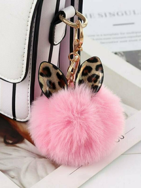 Hurtel Ключодържател Fluffy Ball Phone Pendant Розов