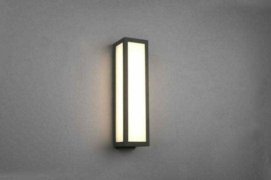 Trio Lighting Fuerte Wall-Mounted Outdoor Ceiling Light LED IP54 10.5W with Warm White Light 9x36εκ.