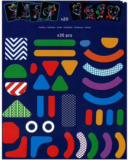 Djeco Magnetic Construction Toy Geobonhomme Kit for Children 4+ Years