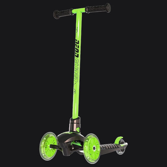 Y Volution Παιδικό Πατίνι Y Glider Neon Led Τρίτροχο για 3+ Ετών Πράσινο