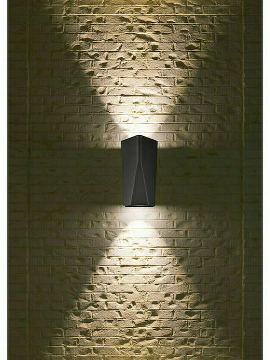 Trio Lighting Tay Wall-Mounted Outdoor Spot Light LED IP65 4.5W with Warm White Light Double Beam