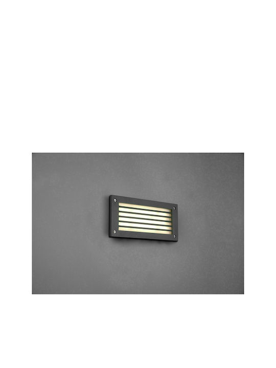 Trio Lighting Wall-Mounted Outdoor Ceiling Light LED IP44 9W with Warm White Light 24.1x4x10εκ.