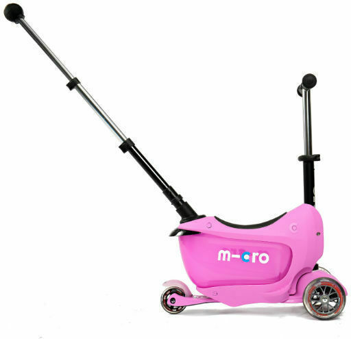 Micro Παιδικό Πατίνι Mini2Go Deluxe Plus Τρίτροχο για 1-5 Ετών Ροζ