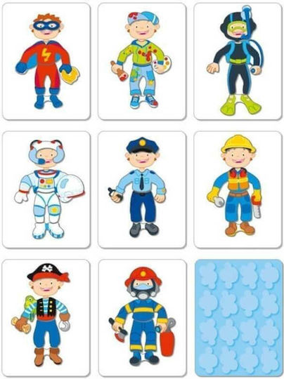 Goki Jucărie Magnetică De Construcție Dress-Up Baiat Pentru Copii 3+ Ani