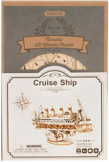 Robotime Wooden Construction Toy Cruise Ship for Children 8+ years old+ Years