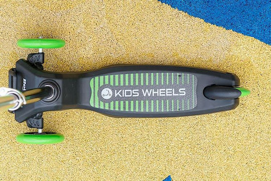 Rebel Kids Scooter Foldable 3-Wheel Green