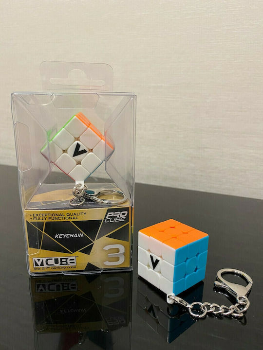 V-Cube Μπρελόκ Flat puzzle Μονόγραμμα Λευκό
