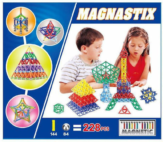 Μαγνητικό Παιχνίδι Κατασκευών Magnastix για Παιδιά 6+ Ετών