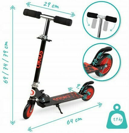 Qkids Kinderroller Klappbar Qkids Flo 2-Rad Weiß