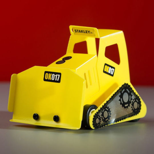 Stanley Jr Toys Παιχνίδι Κατασκευών Ξύλινo Bulldozer για Παιδιά 5+ Ετών