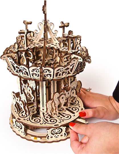 Ugears Παιχνίδι Κατασκευών Ξύλινo Carousel