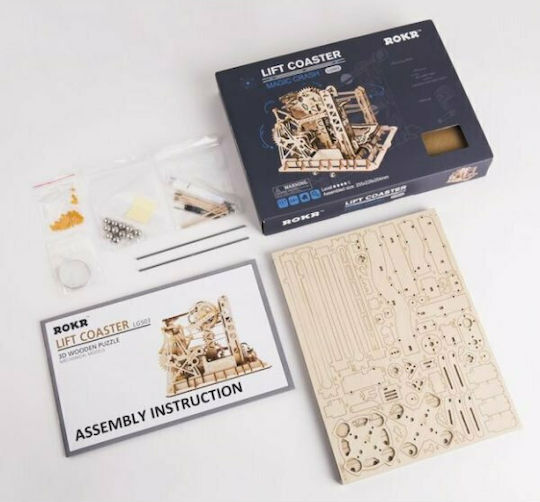 Robotime Παιχνίδι Κατασκευών Ξύλινo Marble Explorer 3D για Παιδιά 14+ Ετών