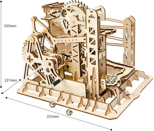 Robotime Παιχνίδι Κατασκευών Ξύλινo Marble Explorer 3D για Παιδιά 14+ Ετών