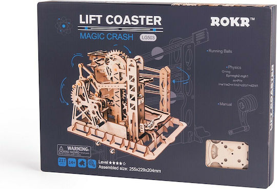 Robotime Παιχνίδι Κατασκευών Ξύλινo Marble Explorer 3D για Παιδιά 14+ Ετών