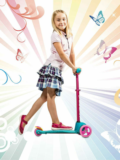 Hudora Kinderroller Klappbar Flitzkids 2.0 3-Rad Rosa